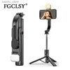 Selfie monopodlar fgclsy 2024 yeni kablosuz katlanabilir bluetooth selfie çubuk tripod, bluetooth deklanşör ile taşınabilir iOS Y240418 için