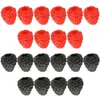 Party Decoration 20 PCS Heminredning Simulering Raspberry Artificial Model Fake Fruit Desktop Po Prop Cabinet Child