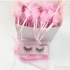 Yanlış Kirpikler Göz Makyajı İçin El Yapımı Sahte Kirpikler Hacim Kozmetikleri Doğal Uzun Mink Toptan Satıcı 25mm 3D Othlg