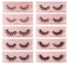 1 par 3d Pestañas postizas Dramáticas Pestañas de maquillaje Natural Long Volume Cilios Cilios Mink Eyelashes Fluffy Make Up Eyelashes9344680