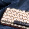 Aksesuarlar PBT KEYCAPS XDA Profil140 Anahtarlar/Set Aşk Pudrası Plastik Boya Yüceltme Oyun Mekanik Klavye Key Müthiş MX Switch