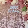 16pcs Champagne Shimmer Wall Backdrop 3D Sequin Panel Backdrop Art Wall Backgroud Cloth Wedding Birthday Party Backdrop Decor 240409