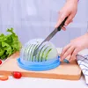 Creative Salad Cutter Bowl Fruit Chopper Slicers Multifunction Salad Maker Fruit Vegetable Cutting Kitchen Gadget Cutter