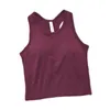 Causale crop tops workout tops voor dames racerback tanktops naadloze loop tanktops mouwloze sportschool tops yoga shirts