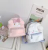 Sırt çantaları Kawaii Sanrioed My Melody Cinnamoroll Cartoon Peluş Bag Anime Yumuşak Dolgalı Hayvanlar Peluş Sırt Çantası Bebek Noel1153437