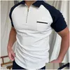 رجال Polos Plus Size M 3XL Brand Shirt عالي الجودة من العلامات التجارية القصيرة الأكمام قمصان الصيف Mens 220614 إسقاط التوصيل DHK5Z