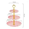 Plates European Three Layer Cake Sweet Candy Machine Frame Wedding Party Compote Show Household Adornment Tray Table For