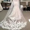 웨딩 헤어 보석 웨딩 베일 베일 성당 레이스 롱 voile mariage 화이트 아이보리 신부 웨딩 액세서