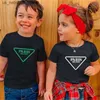 T-shirts t-shirts pour enfants T-shirt Summer Paris Alphabet T-shirt Imprimé filles et garçons t-shirts T-shirt Childrens Luxury Designer Clothing Q240418