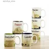 бутылка с водой 14 унций керамическая Starbucks City Mug France Cities Coffee Cup Cup с оригинальной коробкой Paris City2536 L48