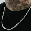 Chains Twisted Rope Chain Necklace For Women Men Minimalist 2/3/4/5/6/7mm Stainless Steel Hip Hop Punk Jewelry Valentine's Day Gift