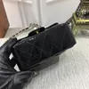 Słynna marka mini tote torba 1115 Torba projektantowa prawdziwa skórzana warta złote/srebrny łańcuchy komunikatorowe torba hobo crossbody klapę kobiety torebka hobo portfel x40