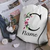 Shopping Bags Custom Name Drawstring Backpack Waterproof Travel Sport Pocket Lightweight Birthday Party Favors