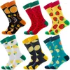 Men's Socks 2024 6/10 Pairs Lot Pack Men Women Couples Lover Arrival Rhombus Animal Christmas Cartoon Fruit Dot Cotton Happy