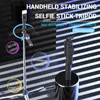 Selfie Monopoden Roreta K28 Langer drahtloser Selfie -Stickstativstativmonopod mit Fernauslöser für Smartphones Tiktok Schießen Live Y240418