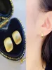Boucle d'oreille en or 18K pour femmes Real Gold Jewelry Anillos de Bizuteria anillos Mujer Boucles d'oreilles en pierre de pierre d'engagement Femme Femme Boucle d'oreille 2205991093