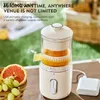 Juicers JU479 wireless electric juicer juice separator USB charging household slow speed Y240418