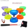 Yoyo Professional Diabolo Set, упакованный с тремя или пятью подшипниками Kongzhu с тростником и сетчатой сумкой и Yo Magic, жонглирующей игрушкой Q240418