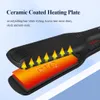 CKEYIN 55mm Wide Plate Professional Hair Strainener 3D Floating Ceramic Flat Iron Instant Heating 2 In 1 Curler Styling Tool 240411