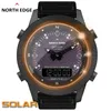 NORTH EDGE EVOQUE Sport Men's Digital Watches round Waterproof Solar Powered Smartwatch with World Time sports watch for men