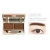 Enhancers 1/4/5/6pcs 2 Color Eyebrow Powder Waterproof Sweatproof Longlasting Eyebrow Makeup Palette Color Fast Doubleended Makeup Brush