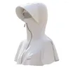 Шарфы Шелковые солнцезащитные одежды Маска с капюшоном Мягкая дышащая защитная шляпа шляпа устойчивость
