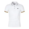 2024 Jlindeberg Golf Polo Shirt Szybkie potwierdzenie oddychające Lapel krótko-rękawowe T-shirt mężczyzn Summer 240417