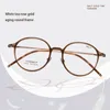 Molduras de óculos de sol 9101 Ultralight 6.9G Coréia do Sul Feather Titanium Oval Small Frame Optical For Men icônico Big Brand Glasses Women