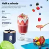 Juicers Dual Cup Multifunktional USB -Obstmischer Tragbarer Elektrosaftmixer Fruchtmilchsaftmaschine Y240418 Y240504kzlykzly