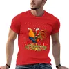 Мужские половые петухи Любовник Рождество Санта-Кринка Рождественская футболка Симпатичная одежда для мальчика быстро сушеные футболки мужчины