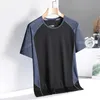 الرياضة الجافة السريعة t قميص رجال قصيرة الأكمام الصيف الخلط غير الرسمي كبير الحجم 3xl Top Tees Gym Tshirt Clother 240416