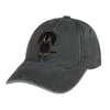 Berets Black and Tan Long Haired Dckhund Cowboy chapeau d'anniversaire