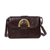 Borsa inclinata attraverso 2024 Stile primaverile Small Square Simple e versatile Scatola singola