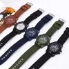 Lenx polshorloges Luminous Nylon Band Military Watch Men kijken Army Pols Watch Quartz Men Sports Watches Relojes Para Hombre Relogio Masculino D240422