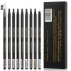 Potenziatori 12pcs Penna per sopracciglia microblading harding definer esaltatori matita impermeabile facile da applicare trucco naturale sopracciglia tinte tatuaggi