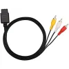 SPREKERS 1,8 m AV kabel composiet videokoord 6 voet lijn compatibel met Nintendo 64/n64/gamecube/SNES TV Game Console