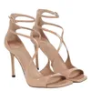 European and American High-quality Hollow Slim High Heel Fish Mouth Sandals, Women's Silk Buckle Strap Sexy Runway Shoes