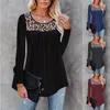 Magliette da donna volalo 3xl top per femmina 2024 abiti da donna della moda busas da donna maniche a maniche piena camicia tunica sciolta