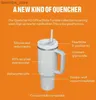 물병 머그잔 Quencher H2.0 40oz 머그잔 검은 색 크로마 텀브 브스 절연 자동차 컵 스테인 스틸 커피 termos 스타 백 겨울 핑크 핑크 대상 빨간 코스모 봇