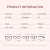 Sunglasses Frames Acetate Titanium Glasses Frame Men Women Vintage Simple Round Prescription Eyeglasses Myopia Optical Spectacles Eyewear