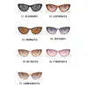 Zonnebrillen 2024 Classic vintage cateye multicolor voor dames trendy merkontwerper brillen heren luxe unisex bril UV400