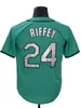 Niestandardowy Ken Griffey Jr. Jersey Julio Rodriguez Baseball Cal Raleigh Suzuki Ichiro Luis Castillo Mitch Haniger Seby Zavala George Kirby Rozmiar S-4xl