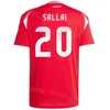 Adulte 15 Kata Soccer Jersey 2024 Euro Cup 14 Bolla 7 Nego 15 Kleinheisler 17 Styles Kerkez 16 Gazdag Dzsudzsak Szoboszlai Kits de chemise de football de l'équipe nationale