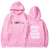 2024 HOUDIE Nya herrbrev Astroworld logotyptryck huvbrev önskar att du var här hooded vinter dam hoodie pullover