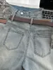 Damesjeans Reddachic Blue Wash gescheurde vrouwen Flare High Rise Splited rekbare broek Bell Bottoms Koreaanse Basis Solid Bootcut Pants