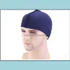 Gorro/crânio tampas elásticas de banda de onda de onda para homens new masns wig cap 360 540 e 720 ondas de entrega de gotas