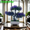 Decoratieve bloemen Universele scène bonsai boom simulatie plant nep met fles woonkamer tuin decoratie