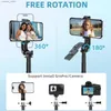 Selfie Monopods Self Portrait Stick Téléphone Tripod 40 Contrôle Bluetooth de charge extensible avec des vis de 1/4 de pouce adaptées aux smartphones iPhone Android Y240418