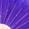 Figurine decorative 1pc 150 cm Lunghezza Vendi la signora Belly Dancing Fan Gradient Color Fan Fan Pract Dancer Props Cinese Silk Dance Imitazione