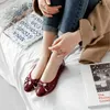 Casual Shoes 2024 Foldable Woman Round Toe Women Flats Bowknot Shallow Mouth Spring Autumn Soft Sole